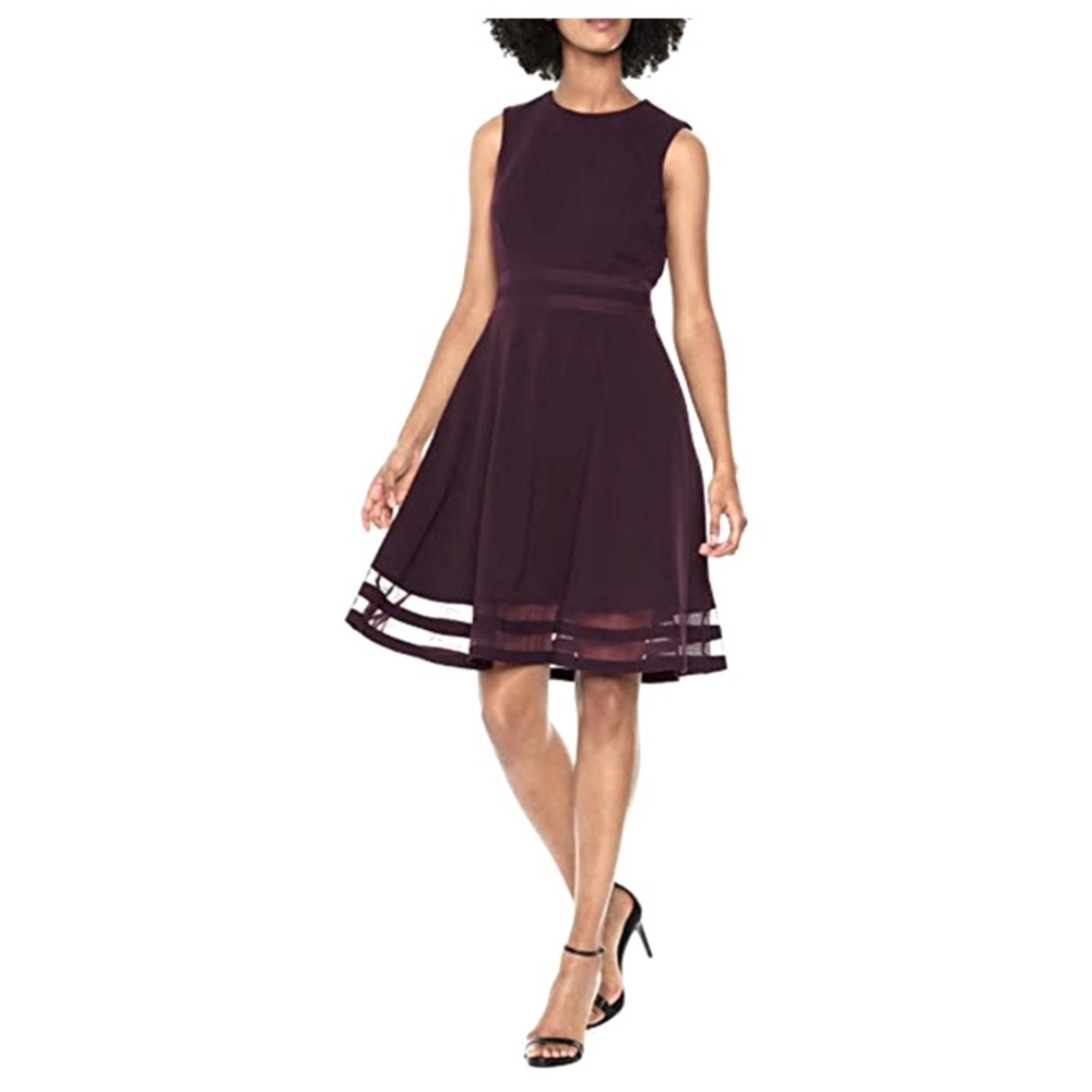 Calvin Klein Burgundy Maroon Dress size 6